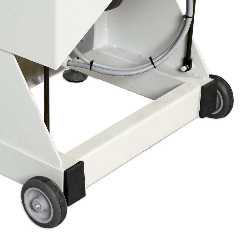 Reliable Utility Pressing Table detail showing wheels