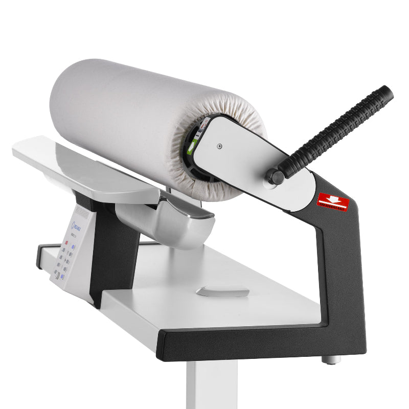 Side view of Verve Rotary Steam Press showing Safety Release